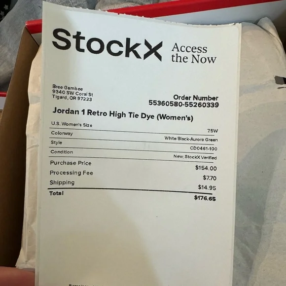 Nike Jordan 1 tie dye - Picture 5 of 6